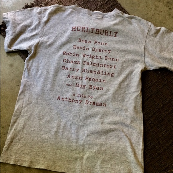 HURLYBURLY Film Tee Sean Penn Sz M Unisex - Picture 2 of 4